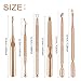 Manicure and Pedicure Tools Set, Becoyou 6 Pcs Gel Nail Polish Remover Scraper Tool Cuticle Trimmer Cuticle Pusher Cuticle Remover Cuticle Cutter Nail Files Stainless Steel Professional Nail Tools Kit