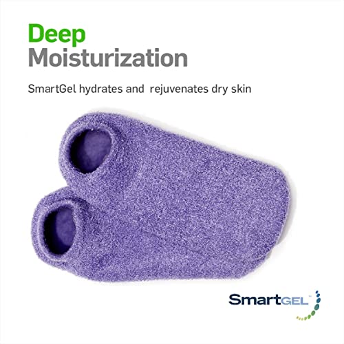 NatraCure Moisturizing Gel Socks (Helps Dry Feet, Cracked Heels, Dry