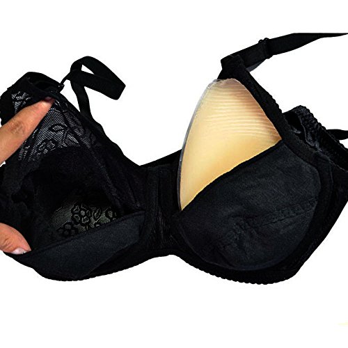 Megularlo Breast Form Pocket bra for Crossdressers Mastectomy, Black, Size 38/85 - Thumbnail 3