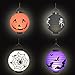 Halloween Pumpkin Lantern - Jack o Lantern [4 Pack]LED Pumpkin Spider Bat Skeleton Light - Halloween Indoor Outdoor Holiday Party Decor Paper Lantern