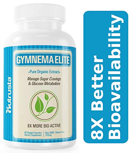 Gymnema Elite, 8X Higher Insulin* Patented Gymnema Sylvestre Organic Leaf Extract Clinically Proven, 60 Veg Caps, 60 Days Supply