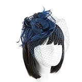 Funky Junque's Sinamay Fascinator Cocktail Hat with Headband and Netting