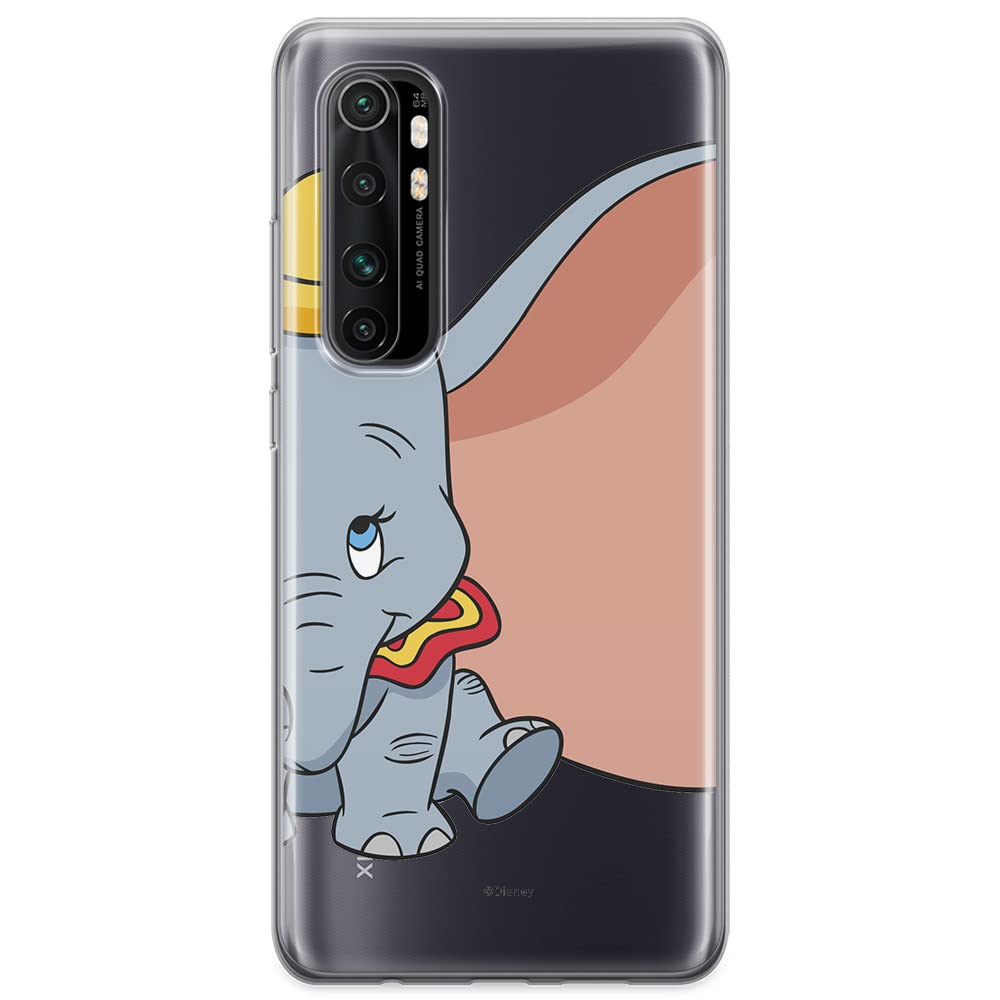 ERT GROUP mobile phone case for Xiaomi MI NOTE 10 Lite original and officially Licensed Disney pattern Dumbo 007 optimally adapted to the shape of the mobile phone, partially transparent
