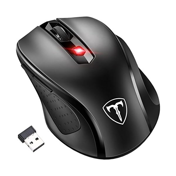 [Updated Version] Wireless Mouse, Patuoxun 2.4G USB Wireless Mice Optical PC Laptop Computer Cordless Mouse with Nano…