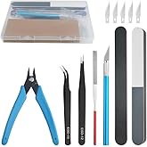 WMYCONGCONG 13 PCS Compatible with Gundam Model Tools Kit Modeler Basic Tools Hobby Building Tools Kit for Buildings Cars Air