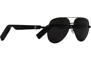 Lucyd Lyte Bluetooth Audio Sunglasses for Men & Women – Smart Glasses with Wireless Headphones, Speaker, and Mic - Compatible with Alexa and Siri - Antimatter