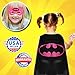 FAJ Girls Super Hero Cape and Mask Dress Up Costume (Batgirl)