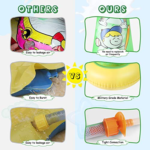 Spinning Baseball Sprinkler & Splash Sprinkler for Kids, (Upgraded 2021