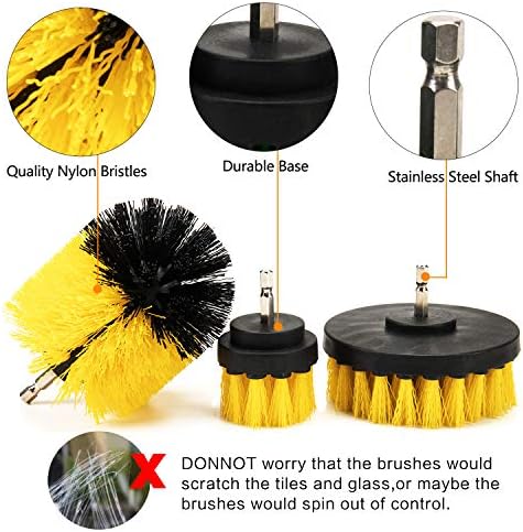 Amazon Com Eterna 3pc Drill Brush Set Cleaning Tool Attachment