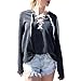Women top ,IEason Women Hoodie Sweatshirt Lace Up Long Sleeve Crop Top Coat Sports Pullover Tops (L, Black)