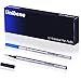 Unibene Gel Ink Rollerball Refills 12 Pack, 0.7mm Medium Point - 6 Blue&6 Black, Standard Rolling Ball Refills Fit Most Ordinary Rollerball Pen, Waterman Pilot Pentel Compatible Cartridges