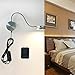 WAYCOM Night Lighting Lamp with Switch for Bedroom/Living Room