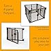 North States MyPet 7 Sq. Ft. Stages Indoor and Outdoor Petyard: Weather Resistant 4-Panel Pet Enclosure. Freestanding (26