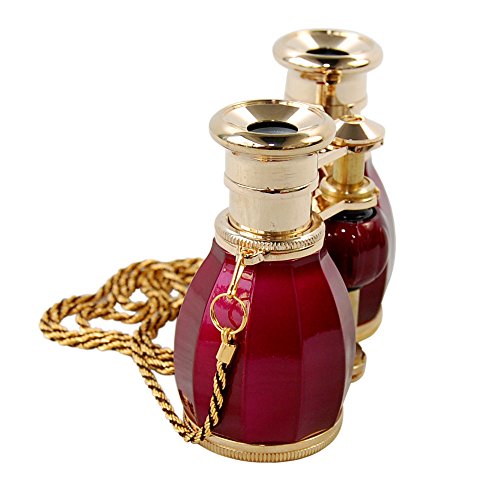 2 HQRP+Glasses+Burgundy+Necklace+Magnification