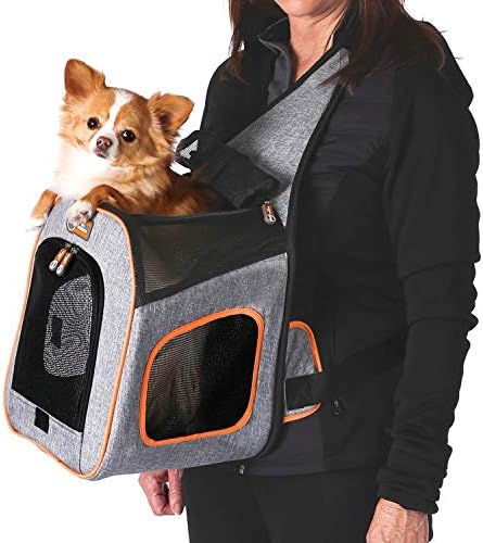 K&H Pet Products Should Sling Pet Carrier Gray (12″ x 10″ x 13″)