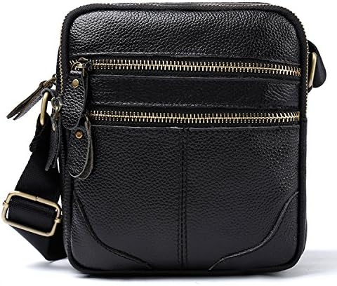 Fonmor Men's Genuine Leather CrossBody Bag Messenger Leather Bag For Men (X1)