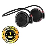 Rhobos Mini 503 Universal Sports Wireless Bluetooth Headphone Stereo Music Headset Earphone with Built-in Microphone & TF Cart Slot Compatible with Xiaomi, Lenovo, Apple, Samsung, Sony, Oppo, Gionee, Vivo Smartphones (One Year Warranty)