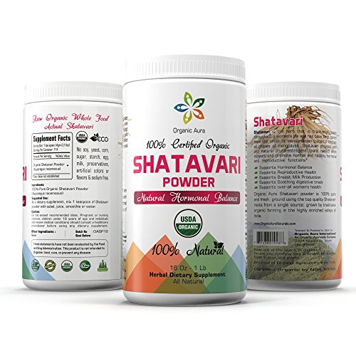 Certified Organic Shatavari Powder 16Oz - 1Lb. Natural Men and Women Health Support. USDA Certified. Raw Superfood. 100% Natural Herbal Supplement. No GMO. Gluten Free. Certified Organic Shatavari Powder 16Oz - 1Lb. Natural Men and Women Health Support. USDA Certified. Raw Superfood. 100% Natural Herbal Supplement. No GMO. Gluten Free.