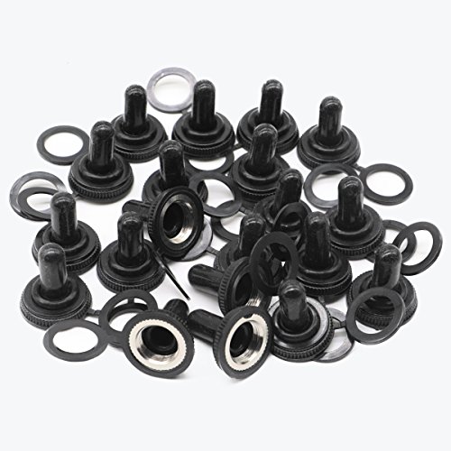 image for Lantee EDPM Rubber Electrical Toggle Switch Cover Weatherproof Protect