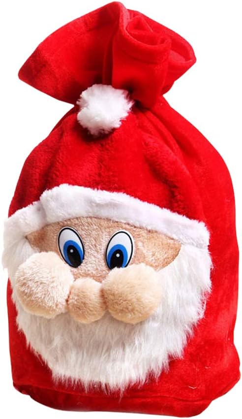BESTOYARD Christmas Santa Sack Embroidered Xmas Sack Presents Stocking Filler, 37 x 50 cm