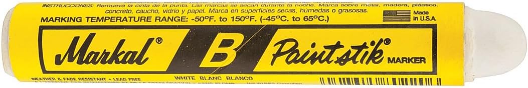 Paint Marker, 11/16 In., White, PK12
