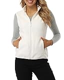 Fuinloth Women's Fleece Vest, Polar Soft Sleeveless