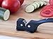 sharper2 Kitchen Knife Sharpener, Classic Design with Proven Performance, Black