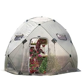 Geodesic Dome Greenhouse... Can You Build One In Your Backyard? Flower House FHDO800 DomeHouse Hub Style Greenhouse