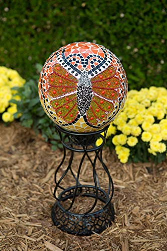 Echo Valley 8233 10" Butterfly Jeweled Mosaic Gazing Globe