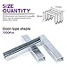Swpeet 3000Pcs Premium Quality Officemate Standard 3 Sizes Staples, Including T-Type & U-Type & Door-Type Staples Perfect for Most Standard Stapler Guns