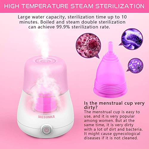 Menstrual Cup Steamer Sterilizer, MESUNKA Menstrual Cup Cleaner for All