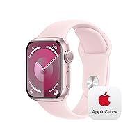 Apple Watch Series 9 GPS 41mm Pink Aluminum Case with Light Pink Sport Band - M/L with AppleCare+ (2 Years) Apple Watch Series 9 GPS 41mm Pink Aluminum Case with Light Pink Sport Band - M/L with AppleCare+ (2 Years)