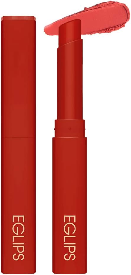 EGLIPS Muse in Velvet Lipstick, Coral Rose (V003 Warm Vitamin) 0.06oz