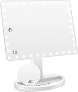 FUNTOUCH X-Large Lighted Vanity Mirror with 35 LEDs 10X Magnification view 4