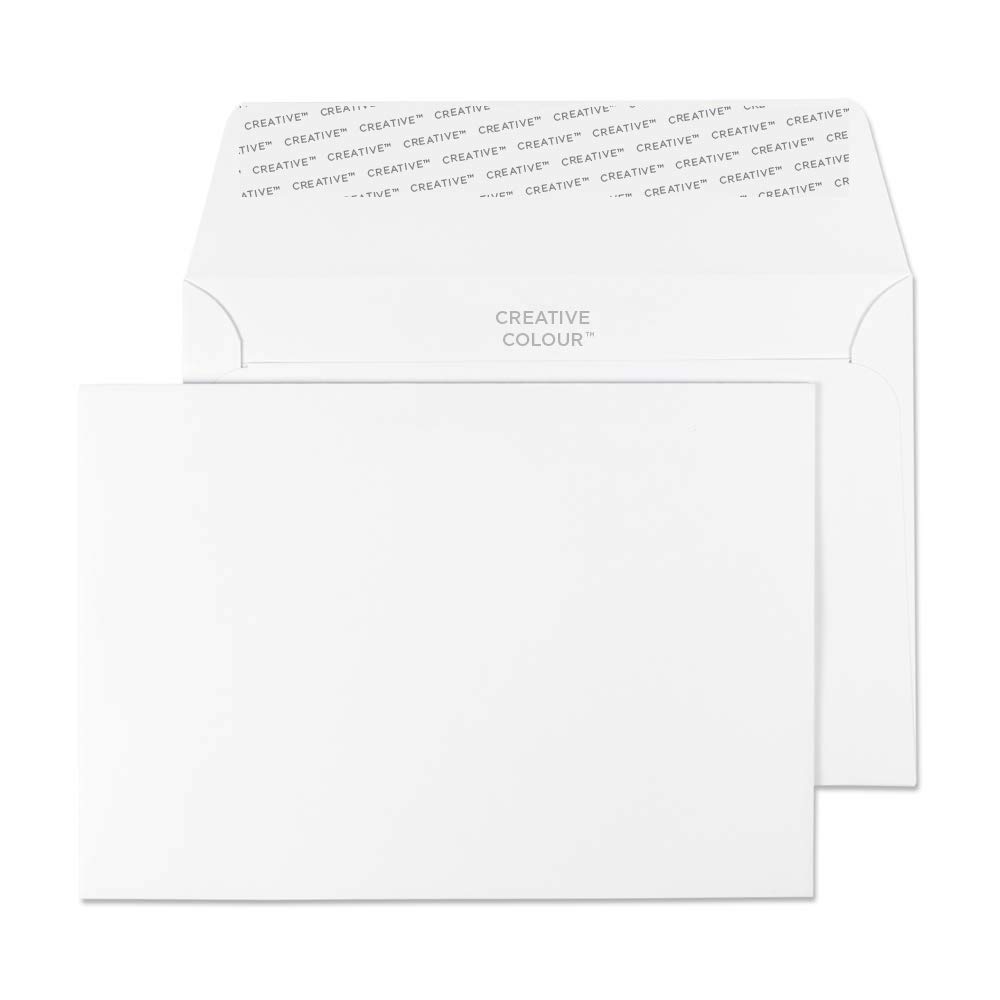 Blake Creative Colour C6 114 x 162 mm 120 gsm Peel & Seal Wallet Envelopes (150) Ice White - Pack of 500