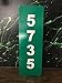 Custom Reflective Green 911 Address Aluminum Sign