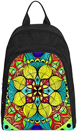 JIUDUIDODO Custom Independence Day Best Gifts Beauteous Mandala lamp Oxford Fabirc School Bags Backpacks Outdoor Bags Shoulder Bags