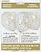 Unique Industries Decorations Clear Party Balloons with Gold Confetti, 12