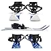 Odoland Kid's Beginner Snow Skis and Poles, Low-Resistant Ski Boards for Age 4 and Under, Lightweight, Sturdy and Safe, Blue