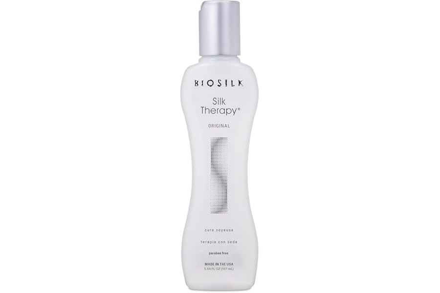 BioSilk Silk Therapy Original, Reconstructing Treatment For Adding Shine & Helping Prevent Split Ends, Sulfate, Paraben, & Cruelty-Free, 5.64 Oz