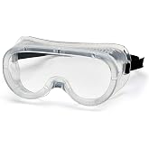 Pyramex Safety Clear Perforated Goggle, Black Strap, (G201)