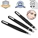 Beenus Expert Precision Eyebrow Tweezers Set 3-pieces Stainless Steel Slant Point & Flat Tip with Metal Box
