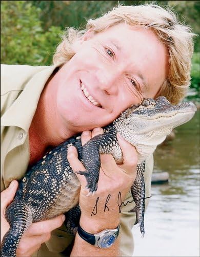 10X8 INCHES STEVE IRWIN AUTOGRAPH GLOSSY PHOTO PRINT