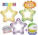 Intex Inflatable Star Shape Swim Rings Green, Yellow & Purple Gift Set Bundle with Bonus Matty's Toy Stop 16