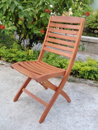 DEGAMO Gartenstuhl Klappstuhl Capo aus Eukalyptus Hartholz, klappbar, 2 STÜCK