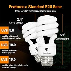 2 Pack 13-Watt Reptile Bulb Desert UVA UVB Light