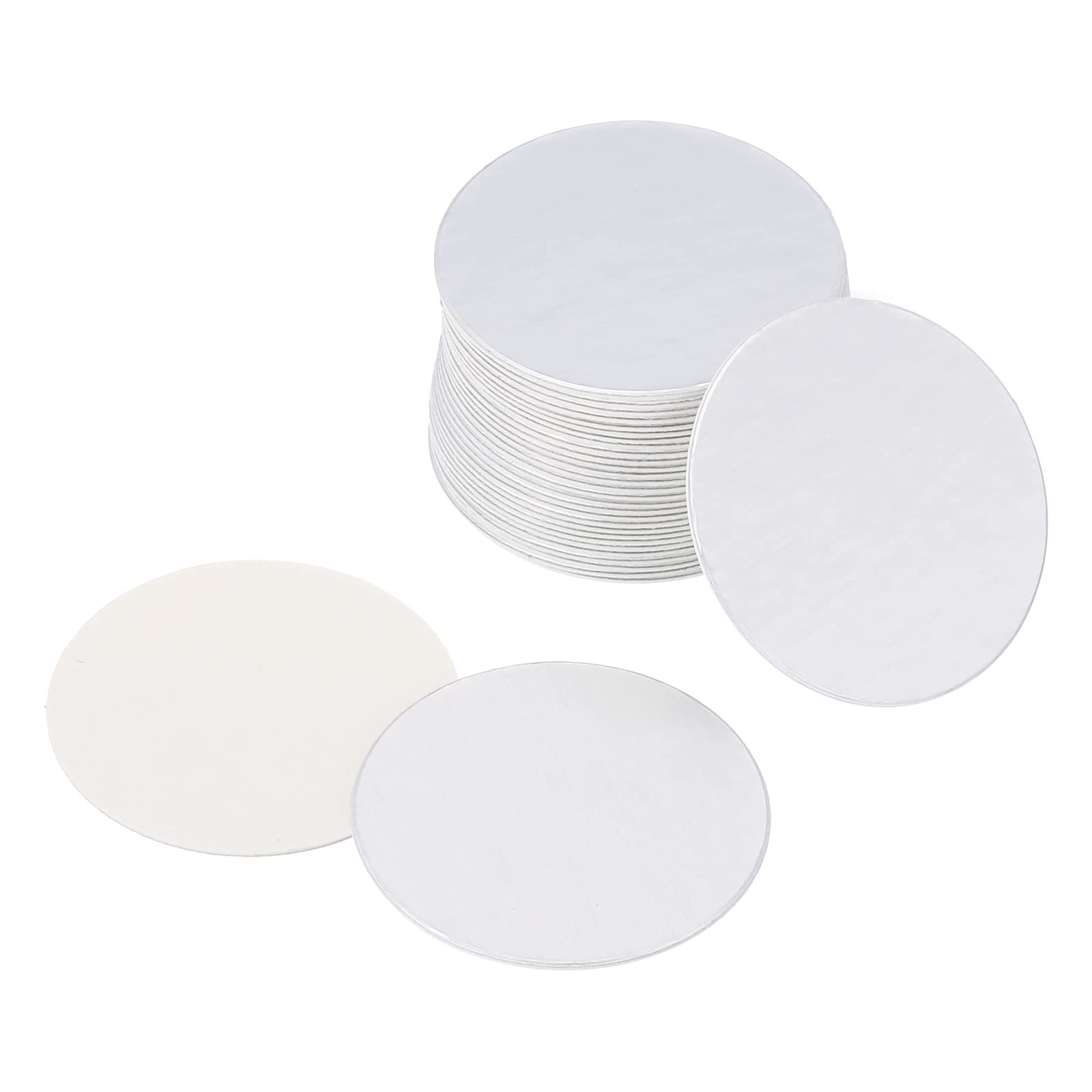 PATIKIL 26mm/1.02" Aluminum Foil Cap Liner, 150 Pack Resistant Tamper Induction Heat Sealer Sealing Liners for PE Plastic Bottle Jar Lid