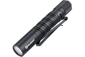 OLIGHT I3T EOS 180 Lumens Dual-Output Slim EDC Flashlight for Camping and Hiking, Tail Switch Flash Light with AAA Battery (Black)