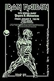 Innerwallz Iron Maiden Somewhere in Time Tour 1987 Retro Art Print — Poster Size — Print of Retro Concert Poster — Features Paul Di'Anno, Dave Murray, Dennis Stratton, and Clive Burr.