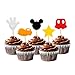 30PCS Mickey Inspired Cupcake Toppers Kids Birthday Party Cake Decoration Supplies